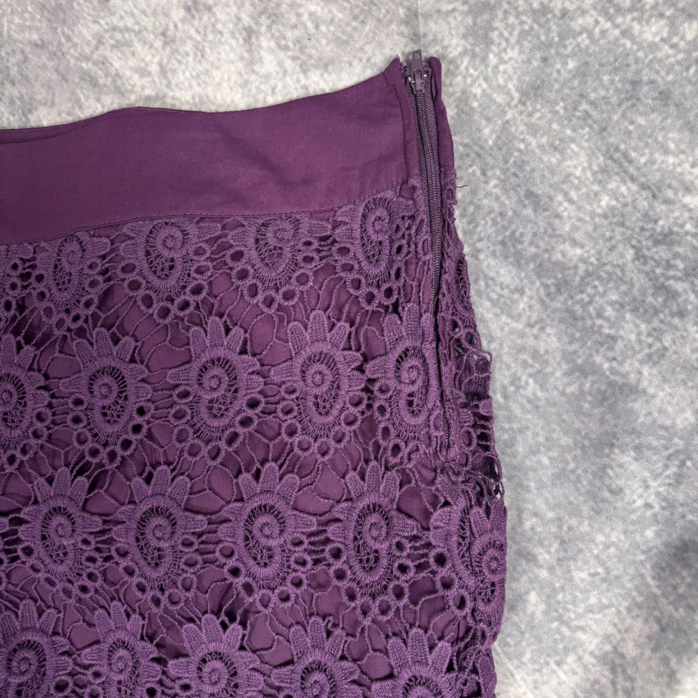 torrid Purple Eyelet Lace Scallop Hem Shorts Size 18 NWT‎ - Picture 3 of 6